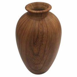 VASO DE CERAMICA ESTILO MADEIRA XD0441